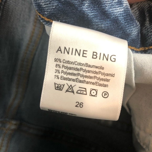 NWT Anine Bing Gabe Ripped Jeans 26 - Picture 12 of 13